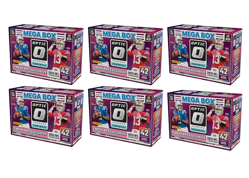 2023 Panini Donruss Optic Football Mega Box (Green Hyper Parallels) 6x Lot
