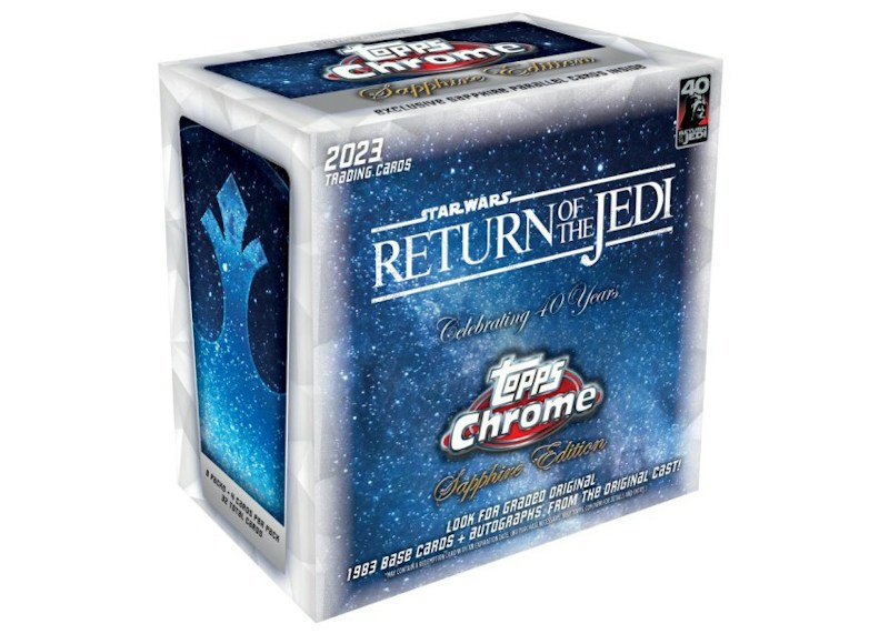 2023 Topps Chrome Star Wars Return of the Jedi 40th Anniversary Sapphire Edition Box