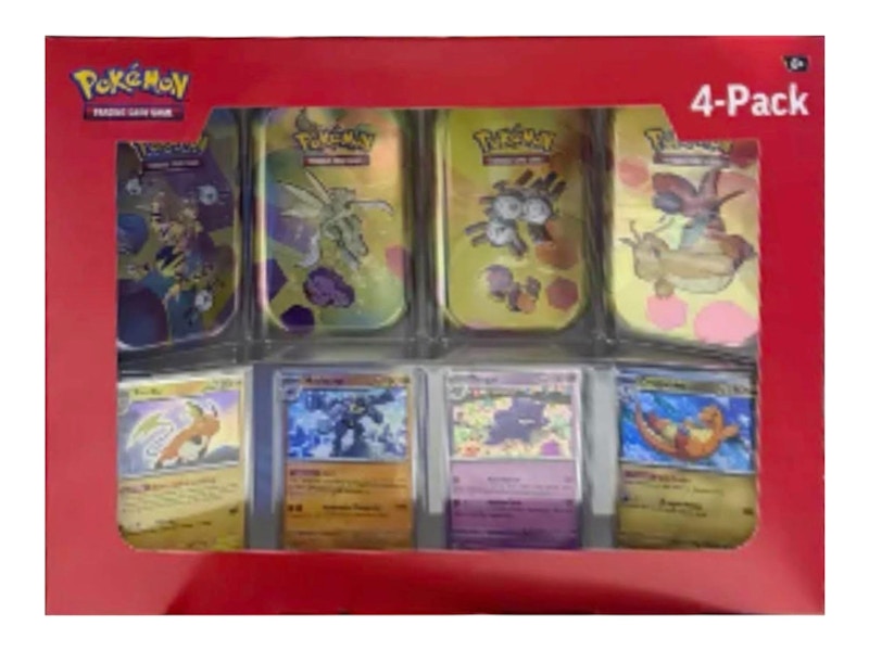 2025 Pokémon Scarlet and Violet 151 151 Mini Tin 4-Pack (Sam's Club Exclusive, Tin Art May Vary)