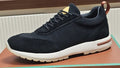 Loro Piana Men's Black Low-Top Sneakers — hero